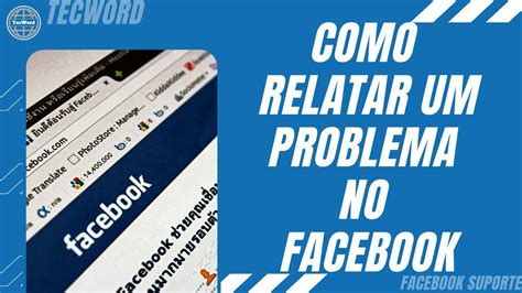 Relatar um problema com o Facebook .